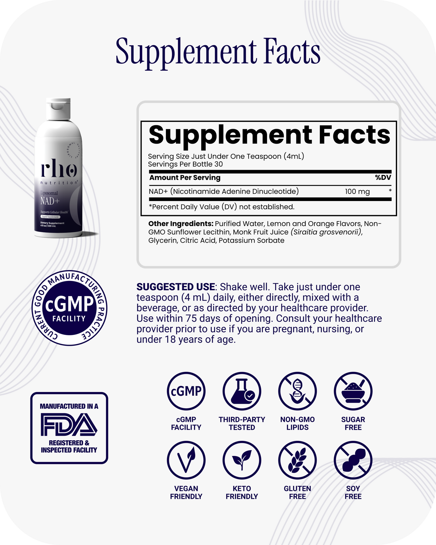 Liposomal NAD+