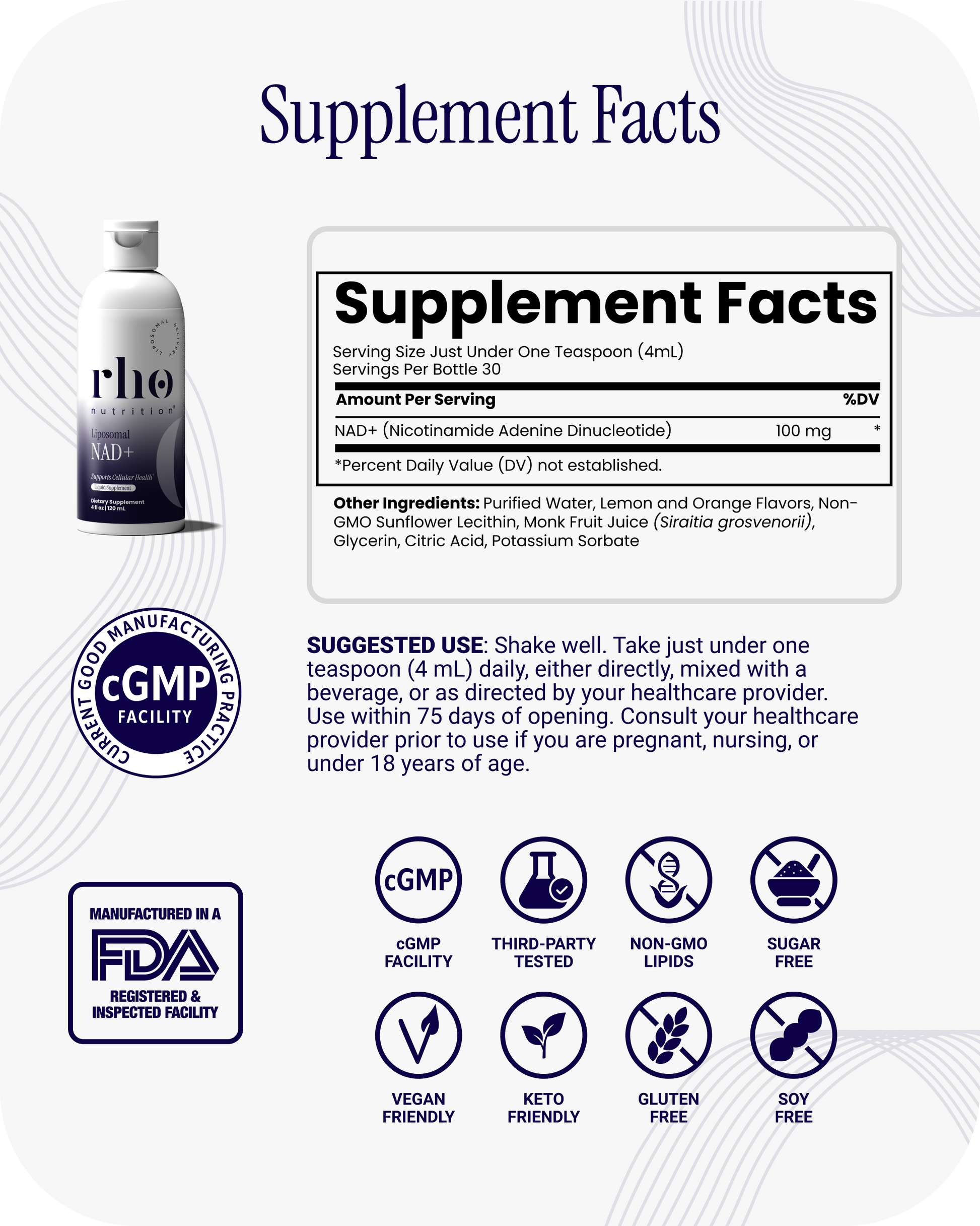 Liposomal NAD+